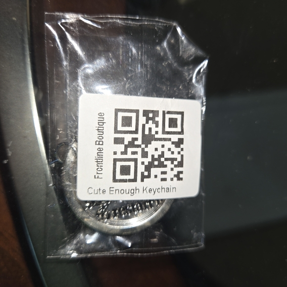 Frontline Boutique Silver Keychain with Heart and Charm - Picture 2 of 6